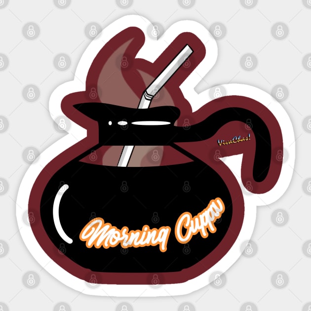Morning Cuppa Sticker by vivachas